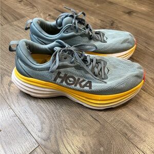 Hoka One One Blue and Yellow Athletic Shoes. Men’s Size 10.5.